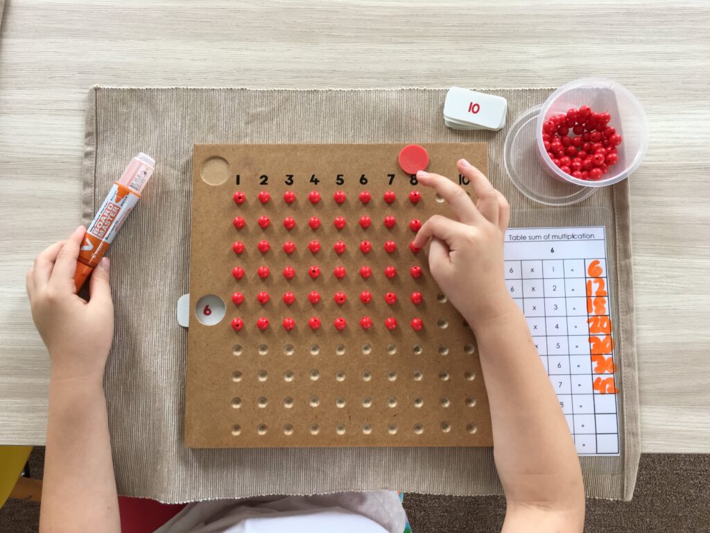 Montessori Kids Academy Multiplication Board