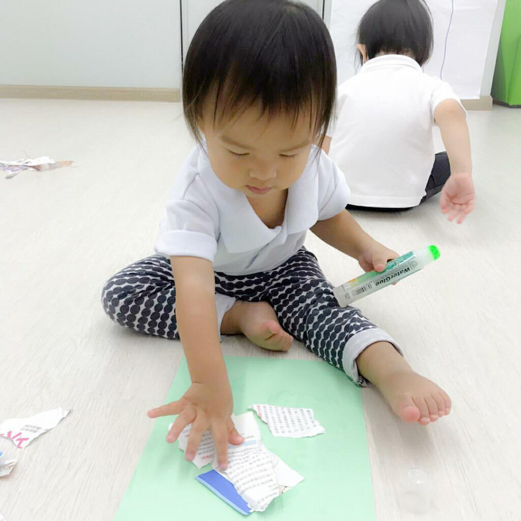 Montessori Kids Academy Pasting Activity
